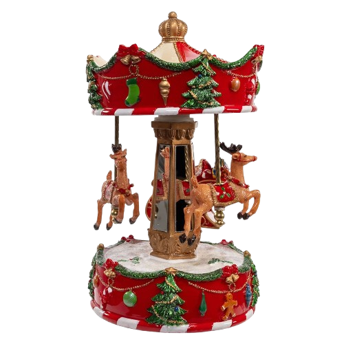 8.7"MUSICAL WIND-UP CAROUSEL