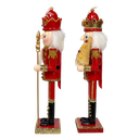 15" RED & GOLD NUTCRACKER