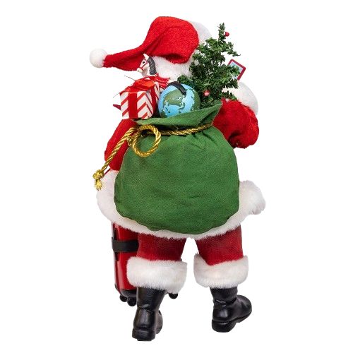 10.5 FABRICHE SANTA WITH RED LUGGAGE