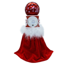 14.5 HOLLYWOOD NUTCRACKER MUSICAL RED SOLDIER WITH WATER GLOBE 