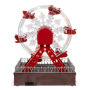 BATTERY OPERATED MUSICAL ANIMATED SANTA FERRIS WHEEL 