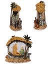 8" BATTERY OPERATED USB LIGHTED NATIVITY SCENE WITH SPINNING GLITTER WATER