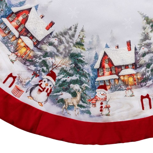48" VELVET BEADED TREE SKIRT 