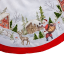 VELVET BEADED EMBROIDERED TREE SKIRT 