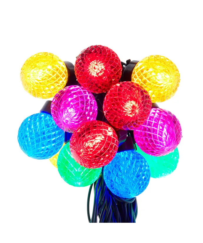 20/L MULTI COLOR G40 FACETED LED SET
