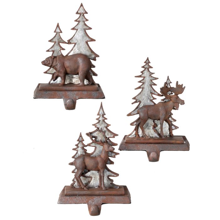 8´´RSN/IRON DEER/MOOSE/BEAR STOCKING HLDR 3AST