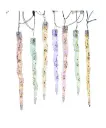 7' 60L Dual Color (Multicolor & Warm White) LED Icicle String Light + Remote