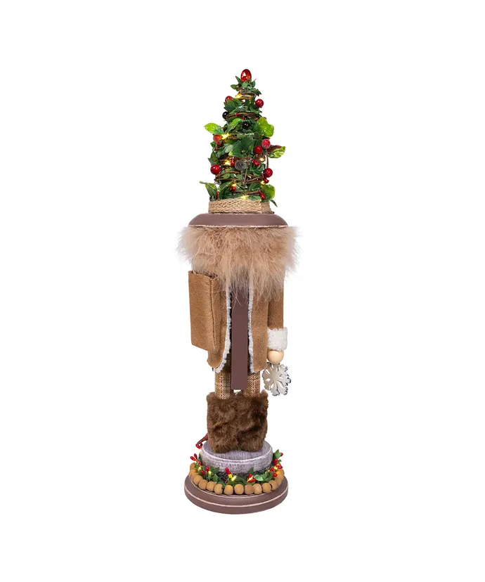 19" Hollywood Nutcrackers™ Battery Operated LED Birch Berries Nutcracker