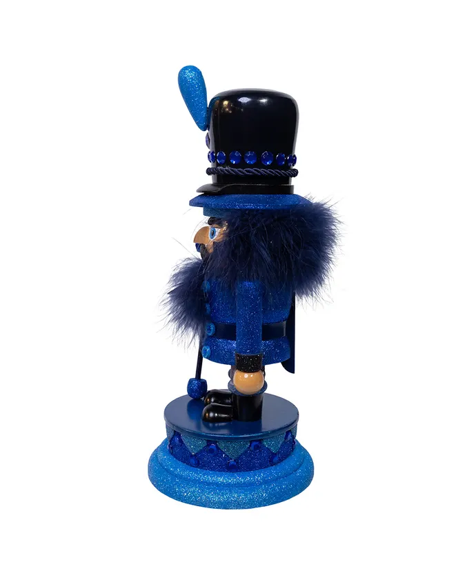 16" HOLLYWOOD NUTCRACKER BLUE GLITTER SOLDIER 