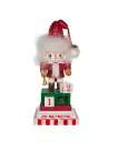 12"HOLLY WOOD NUTCRACKER  TO CHRISTMAS SANTA.
