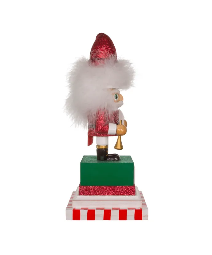 12"HOLLY WOOD NUTCRACKER  TO CHRISTMAS SANTA.