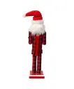 15" SANTA WIHT RED PAJAMAS NUTCRACKER