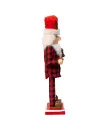 15" SANTA WIHT RED PAJAMAS NUTCRACKER