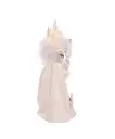 15"HOLLY WOOD WHITE WINTER KING LED NUTCRACKER