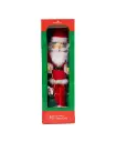 15"WOODEN SANTA W/GIFTS & TREE NUTCRACKER