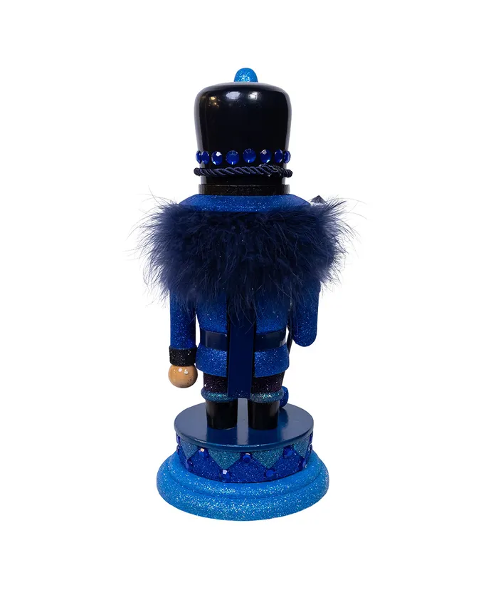 16" HOLLYWOOD NUTCRACKER BLUE GLITTER SOLDIER 