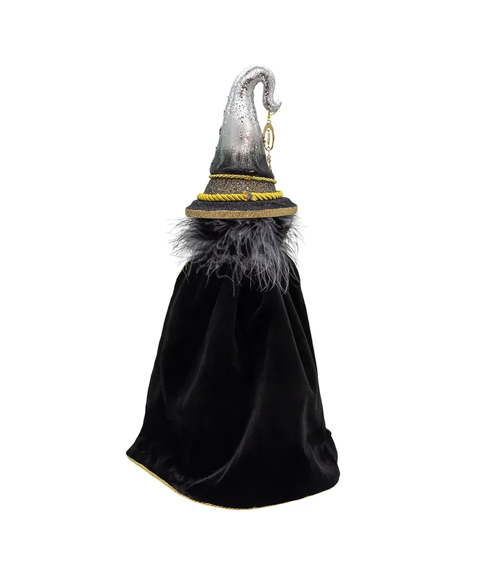 18" HOLLYWOOD  NUTCRACKERS BLACK & GOLD WIZARD 
