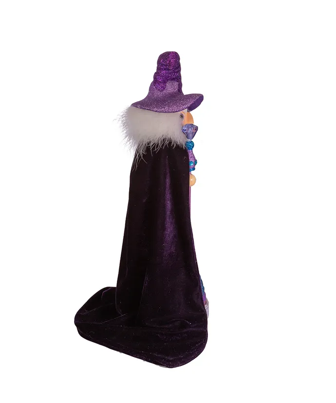 18" HOLLYWOOD PURPLE WIZARD NUTCRACKER