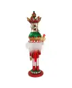 18"HOLLY WOOD CAROUSEL HAT MUSICAL NUTCRACKER.