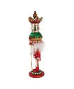 18"HOLLY WOOD CAROUSEL HAT MUSICAL NUTCRACKER.