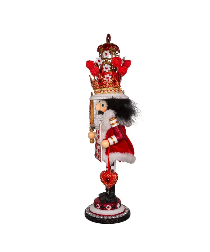 18"HOLLY WOOD KING OF HEARTS NUTCRACKER