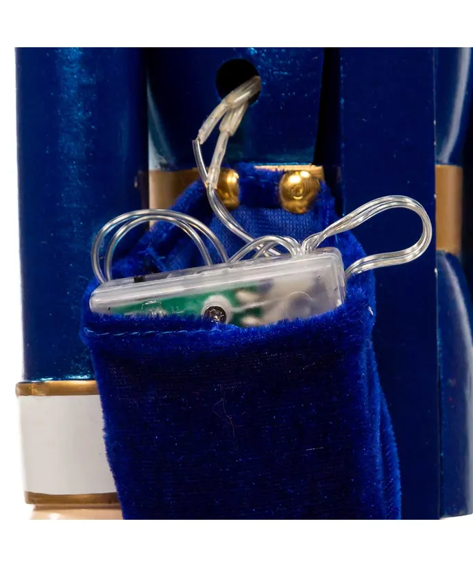 24"BATTERY OPERATED LIGHTED KING NUTCRACKER