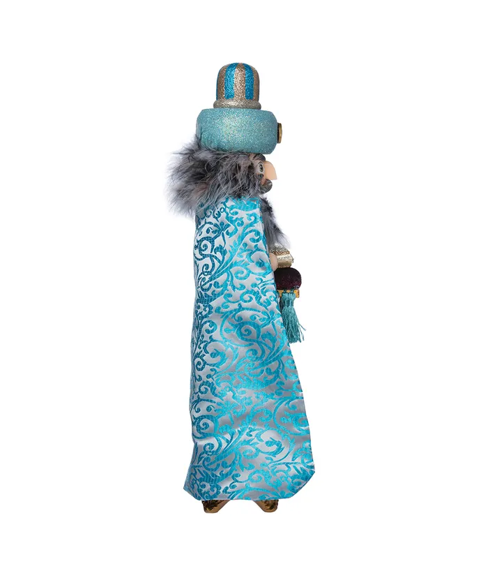 18"HOLLYWOOD TURQUOISE KING NUTCRACKER