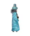 18"HOLLYWOOD TURQUOISE KING NUTCRACKER