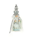 18"HOLLYWOOD WHITE FUR KING NUTCRACKER