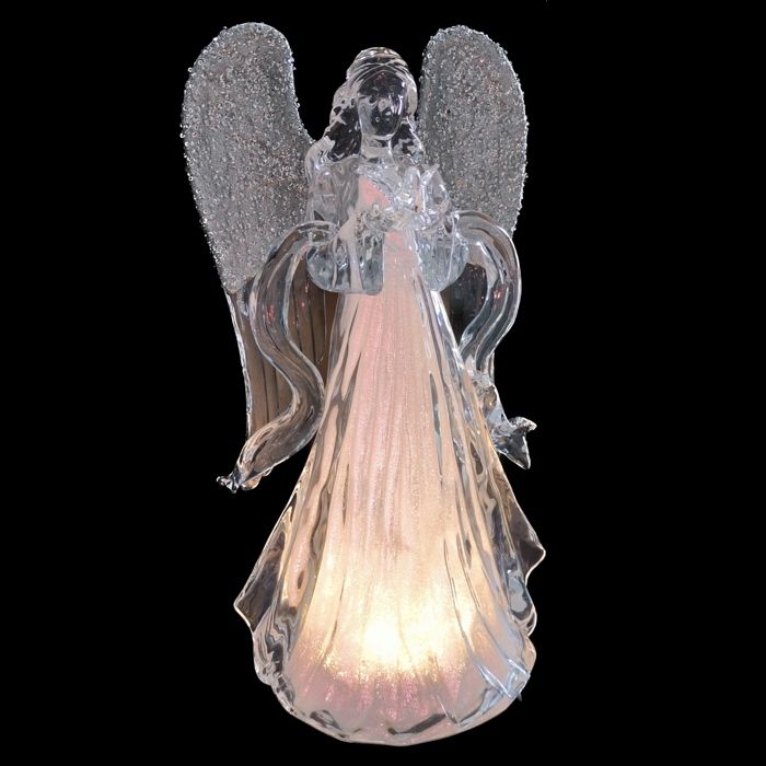 18"LED/BTY/TMR USB ACRYLIC HOLY ANGEL