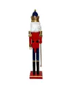 36´´WDN RED/BLUE KING NUTCRACKER