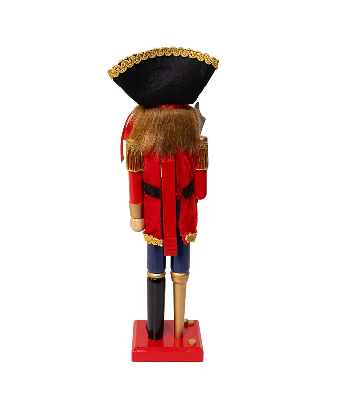 15"WDN PIRATE W/PEG LEG NUTCRA