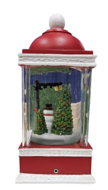 8.75"H LIGHTED, SWIRL 4 PILLAR 