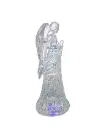 10.5" BATTERY OPERATED LED LIGHT UP ANGEL WITH WATER
