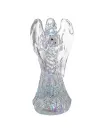 10.5" BATTERY OPERATED LED LIGHT UP ANGEL WITH WATER