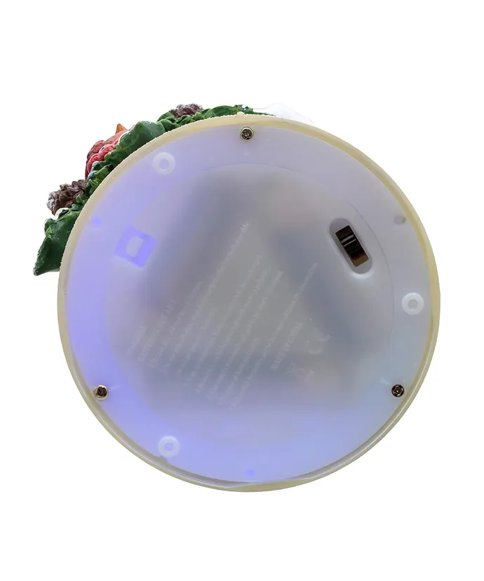 8.5" BATTERY OPERATED COLOR CHANGING LED LIGHTED CARDINAL CANDLE WATER
