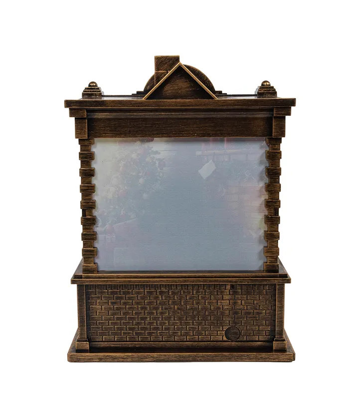 5.84´´BATTERY OPERATED LED SANTA FIREPLACE LANTERN WATER