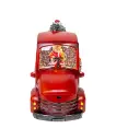 9.5" BATTERY OPERATED USB LED LIGHTED SANTA & CHRISTMAS TREE IN TRUCK WATER GLOBE 