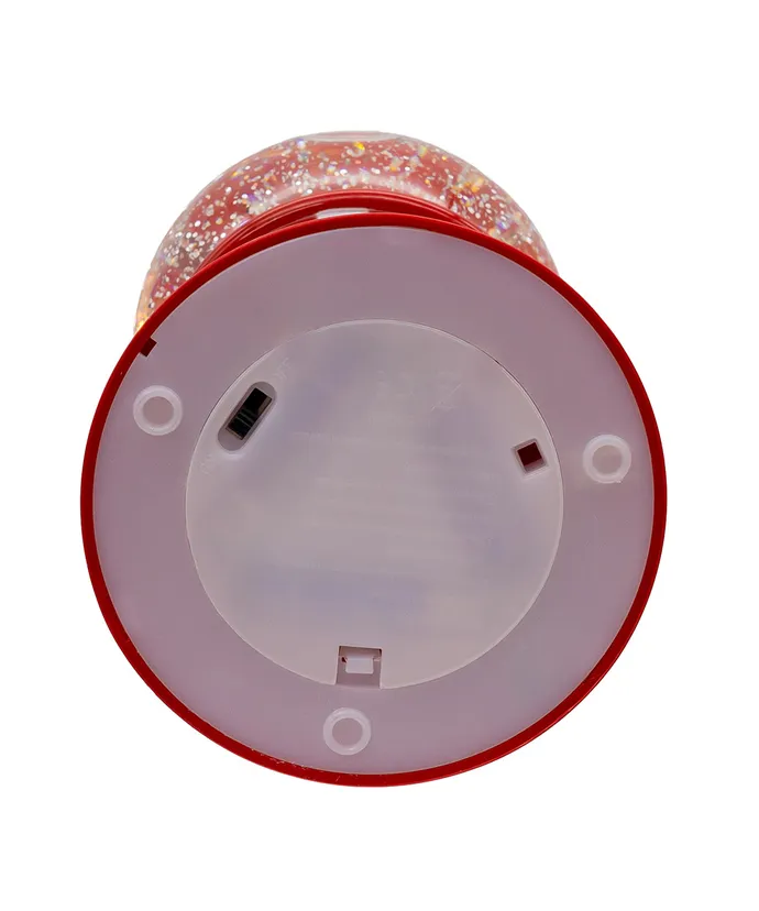 16" BATTERY OPERATED USB LIGHTED TOWER WITH SANTA SCENE VILLAGE 