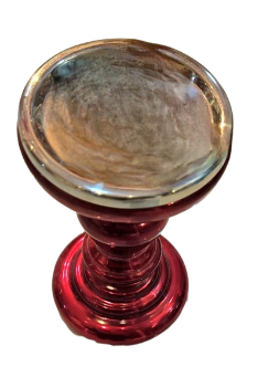 7" PILLAR/TAPER MERCURY CANDLE HOLDER