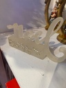 9" RSN WINTER "NOEL" TABLE PIECE