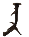 14" RESIN W/METAL ANTLER CANDLE STAND
