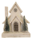 14.4"H B/O LIGHTED WOOD HOLIDAY HOUSE / INDIVIDUAL 