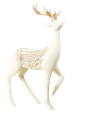 11.5" RESIN DEER W/SCROLL SADDLE INDIVIDUAL 