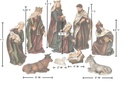 2-7.5´´RESIN LINEN NATIVITY SET/10 PICT BOX