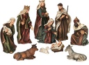 2-7.5´´RESIN LINEN NATIVITY SET/10 PICT BOX