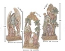 7-8" RESIN NATIVITY PLAQUE STORY SET DE 3