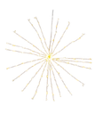 12" 120L Warm White & Cool White Fairy LED 3D Starburst Ligh