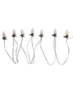 10.5' Battery-Operated 7-Light Flicker Flame LED Light Set With Clips