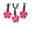 20/L 35MM RED LED CANDY LIGHT SET W/12"GRN LEAD